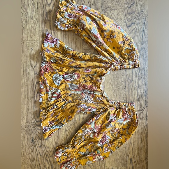 Anthropologie conditions apply sweetheart smocked boho fairy cottage small puff - Picture 10 of 11